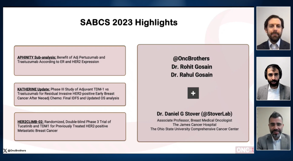 Daniel Stover, MD; Rahul Gosain, MD; and Rohit Gosain, MD, presenting slides
