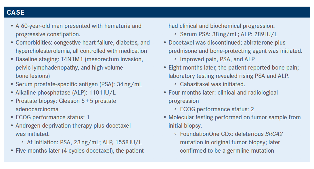 case of a patient with mCRPC