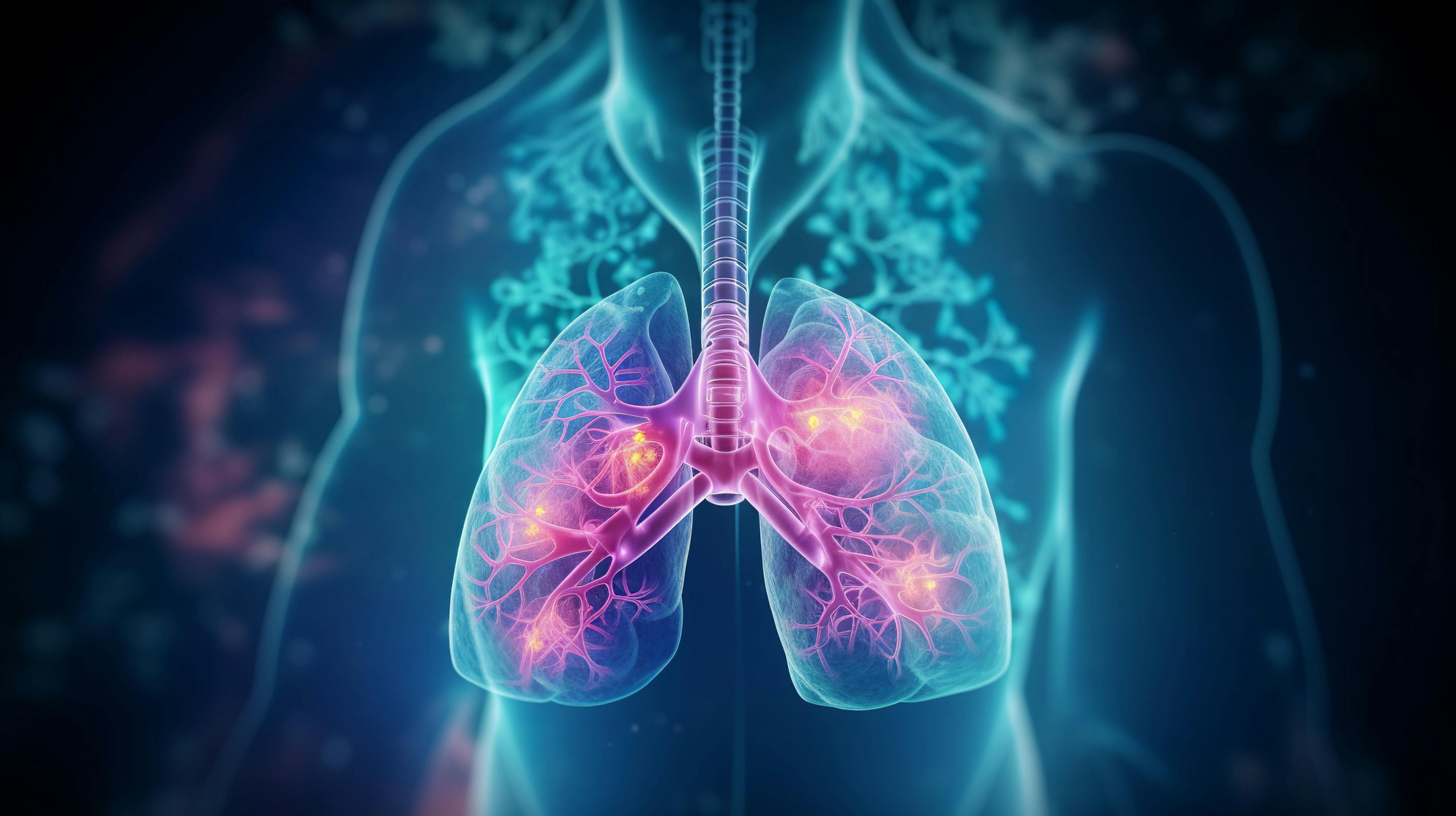 3D rendered illustration of a human lung, Lung cancer, Medical concept, Generative AI| Image Credit: - www.stock.adobe.com