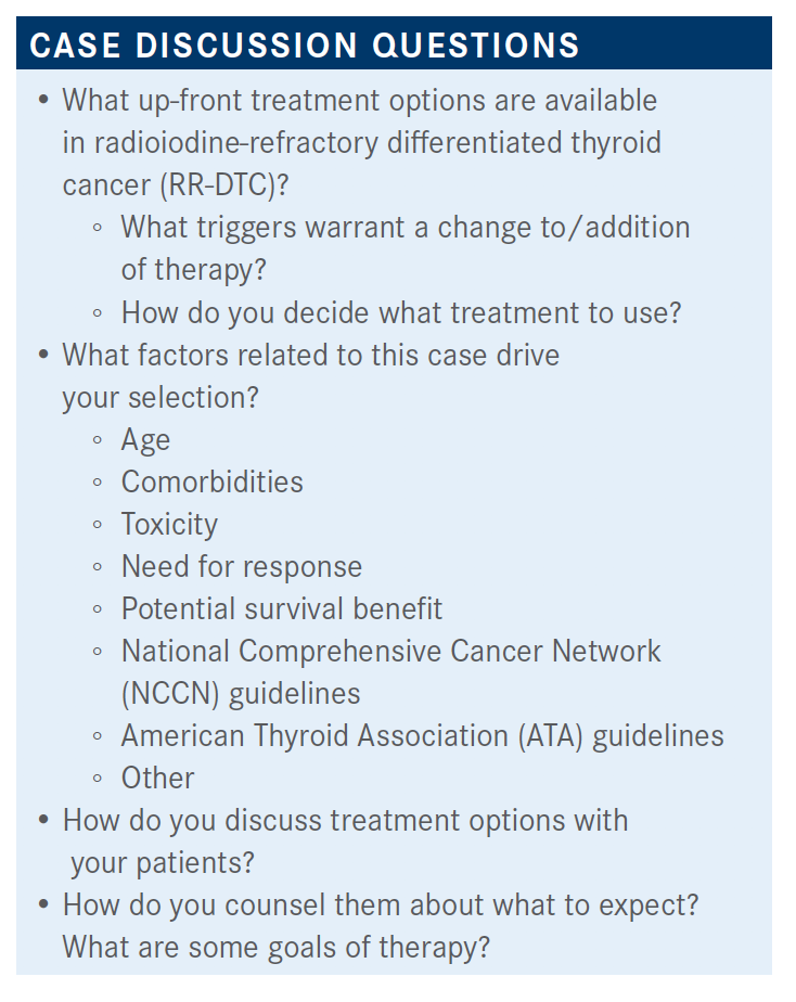 questions fo thyroid cancer case