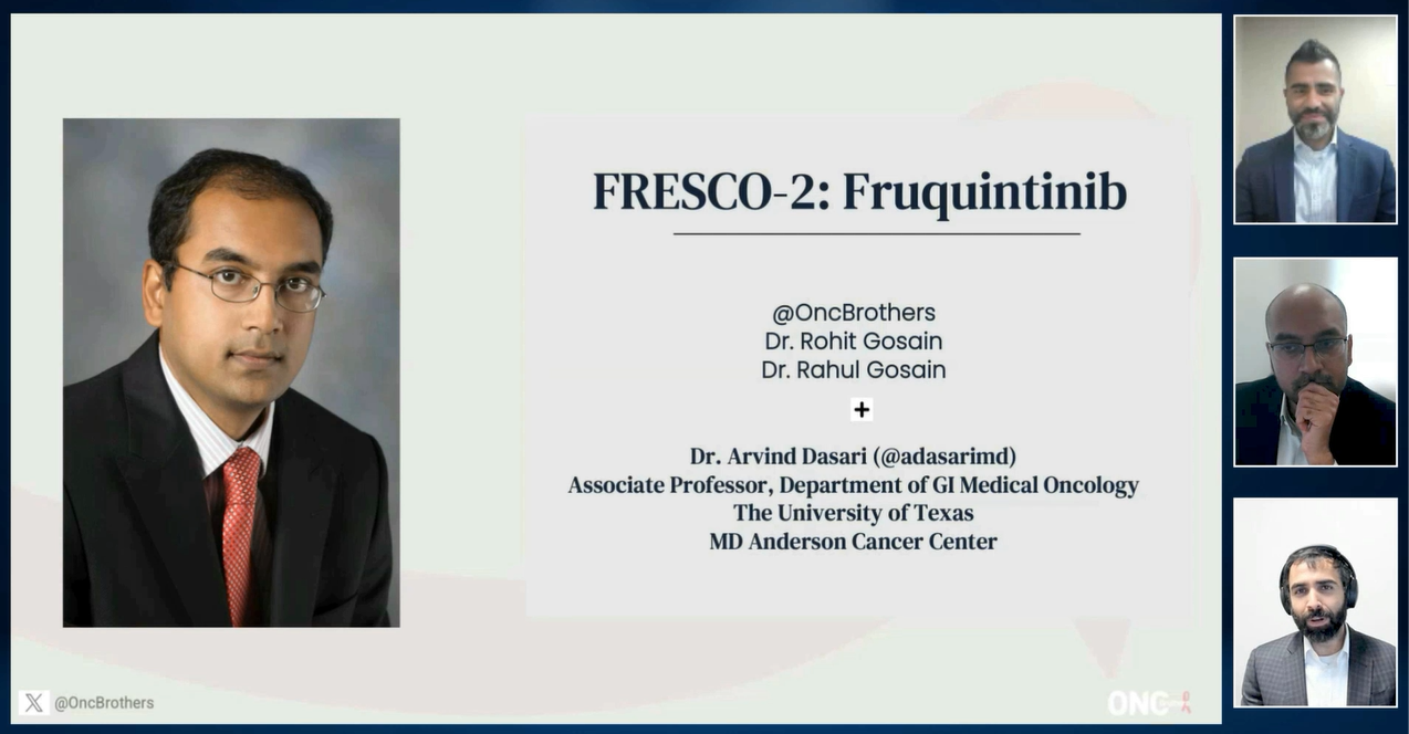 Video 2 - "Overall Survival and Progression Free Survival in the FRESCO-2 Trial"