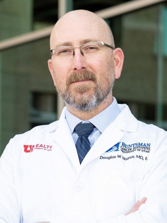 Douglas Sborov, MD, MS​

Associate Professor

Division of Hematology and Hematologic Malignancies

Huntsman Cancer Institute​

University of Utah​

Salt Lake City, UT​