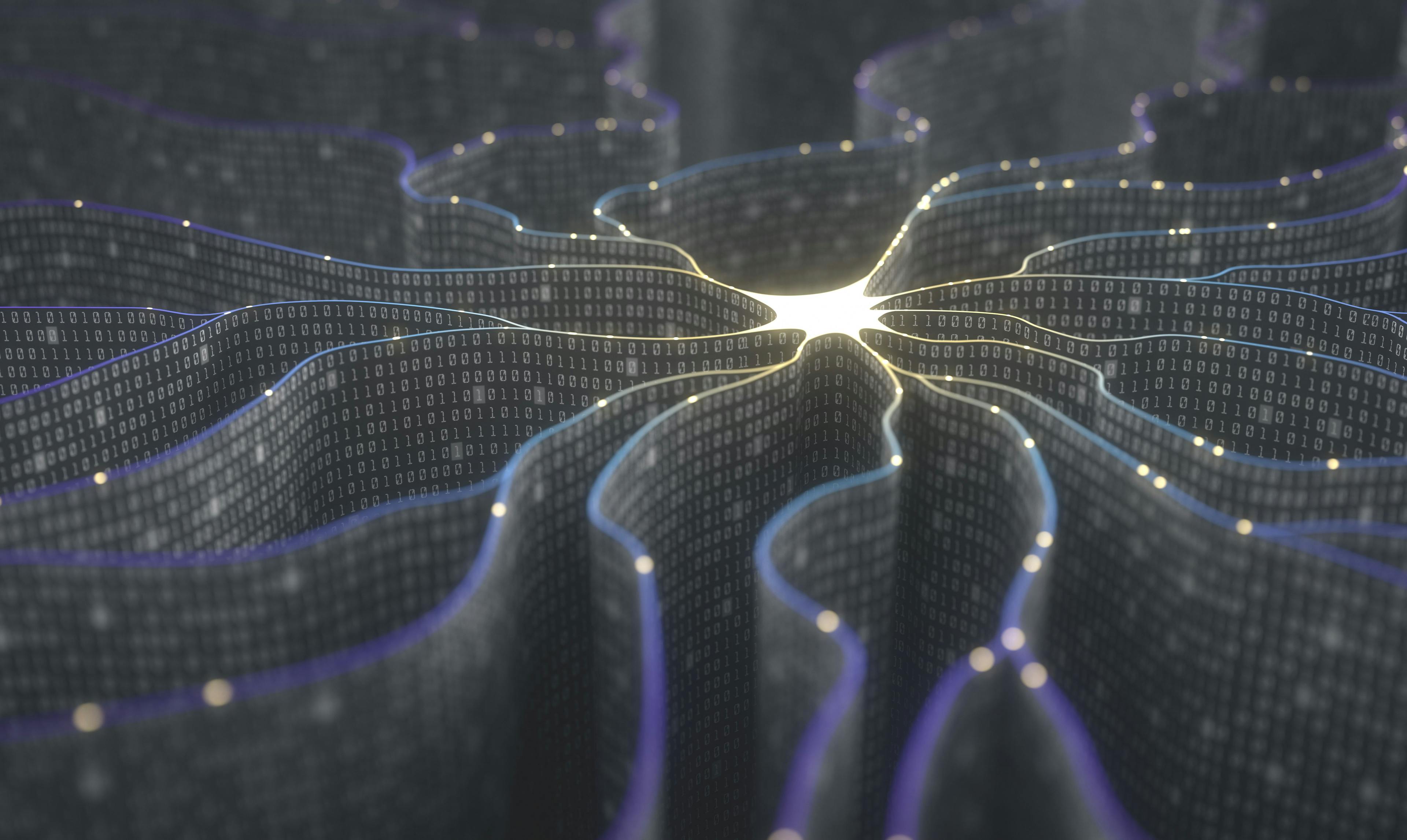 Artificial neuron in concept of artificial intelligence: © ktsdesign - stock.adobe.com
