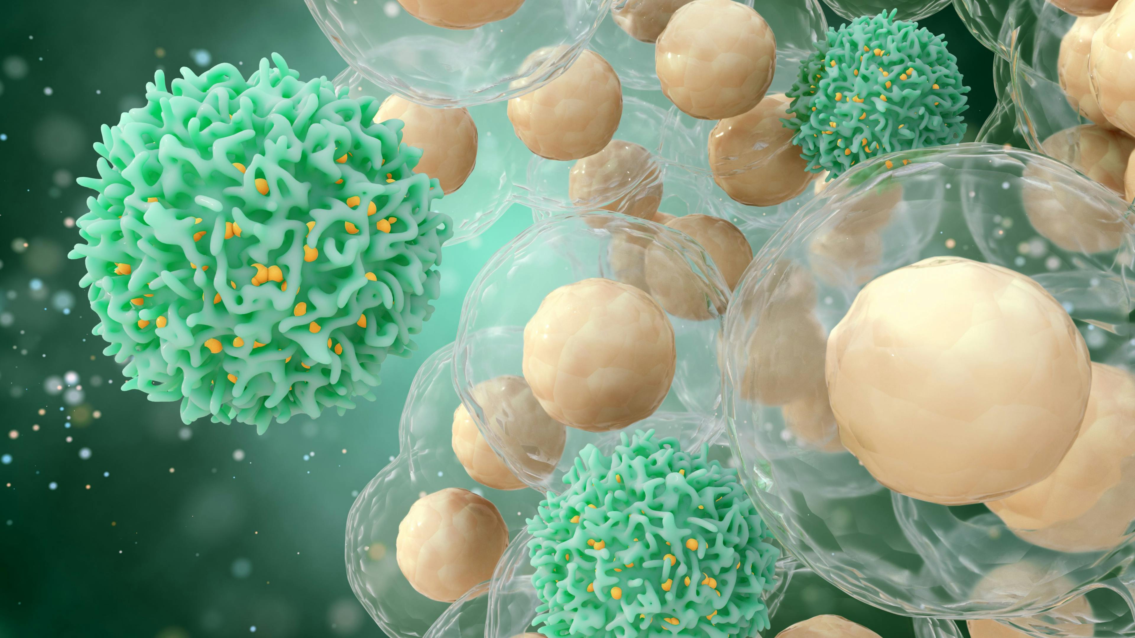 Medical concept of cancer. 3d illustration of T cells or cancer cells. | Image Credit: © k_e_n - stock.adobe.com