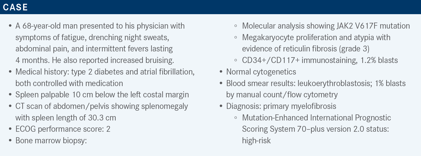 case summary: myelofibrosis