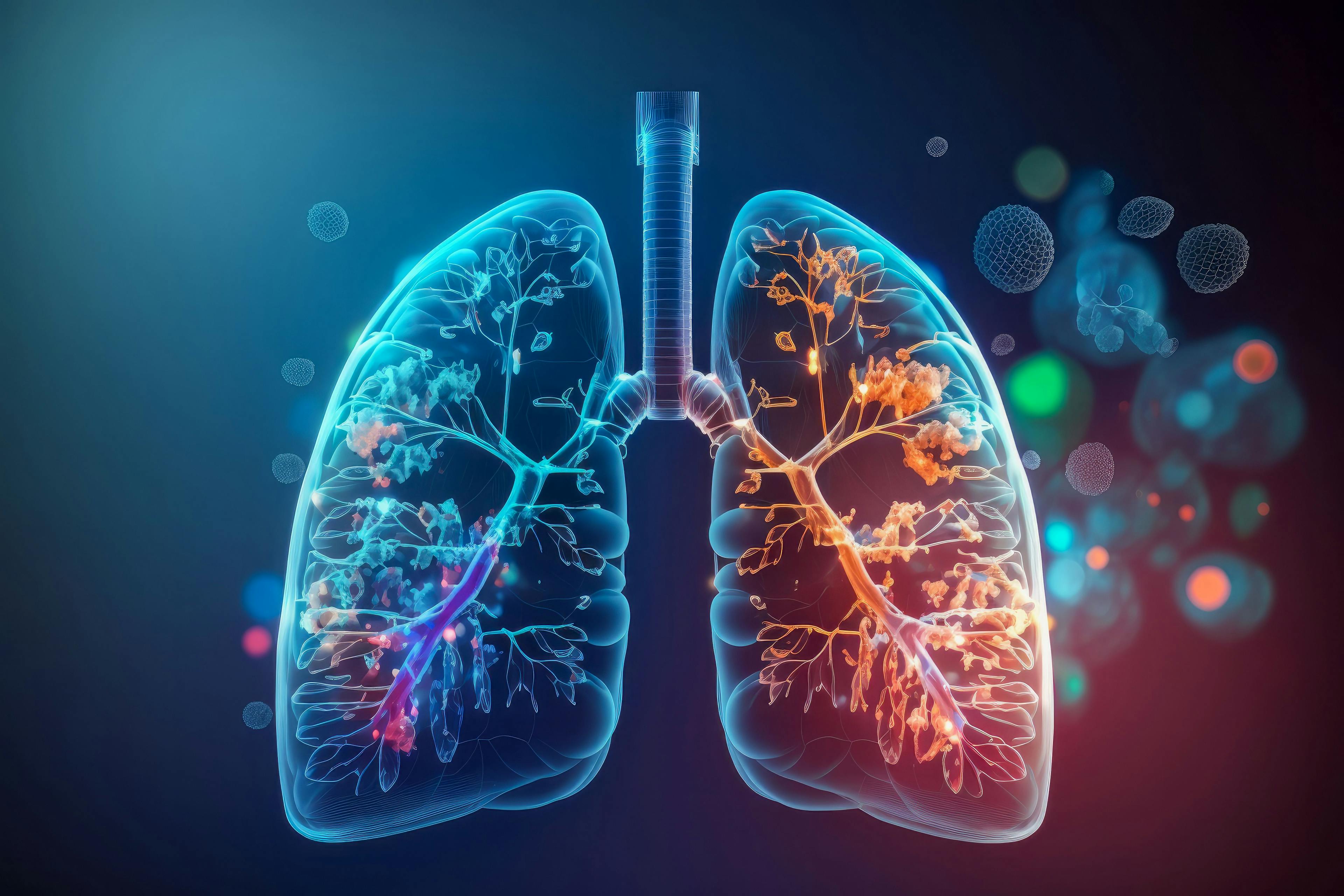 Human lungs x-ray. Abstract illustration. Health, Respiratory system health concept. Breathing. | Image Credit © Karrrtinki - stock-adobe.com